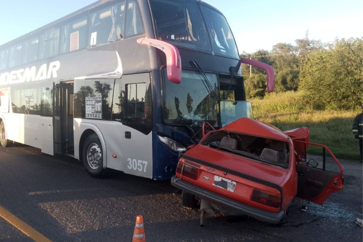 El accidente fue frontal a las 5:50 de la madrugada